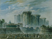 The Destruction of the Bastille by Jean-Pierre Houel