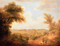 Landscape with house, 18th century von Thomas Gainsborough