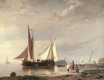 Harbour Scene by Johannes Hermann Barend Koekkoek