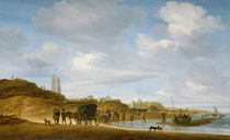 The Beach at Egmond-an-Zee von Salomon van Ruisdael or Ruysdael