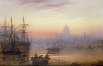 The Pool of London at Sundown by Charles John de Lacy
