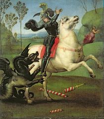 St. George Struggling with the Dragon von Raphael