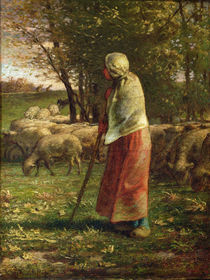 The Little Shepherdess by Jean-Francois Millet