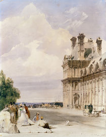 View near the Pont Royal, with the Pavillon de Flore by Thomas Shotter Boys