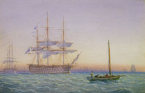 H.M. Frigates at Anchor by John and William Joy