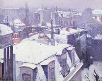View of Roofs or Roofs under Snow by Gustave Caillebotte