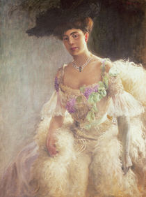 Portrait of a Lady in Evening Dress by Hugo-Elias Bachmanssen