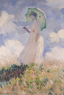 Woman with Parasol turned to the Left by Claude Monet
