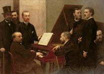 Around the Piano, 1885 von Ignace Henri Jean Fantin-Latour