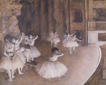 Ballet Rehearsal on the Stage von Edgar Degas