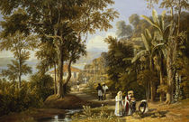 Garden Scene on the Braganza Shore by William Havell
