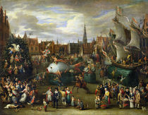 A Festival at Antwerp by Alexander van Bredael