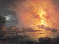 The Eruption of Vesuvius by Jean Baptiste Genillion