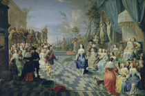 A Ball on the Terrace of a Palace von Hieronymus Janssens