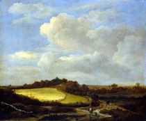 The Wheatfield by Jacob Isaaksz. or Isaacksz. van Ruisdael