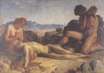 Adam and Eve finding the body of Abel by Leon Joseph Florentin Bonnat