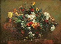 Flowers by Ferdinand Victor Eugene Delacroix