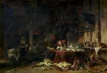 Interior of an Alchemist's Study von Louis Eugene Gabriel Isabey