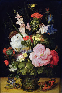 Flowers in a Vase by Roelandt Jacobsz. Savery