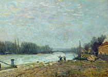 After the Thaw, the Seine at Suresnes Bridge von Alfred Sisley
