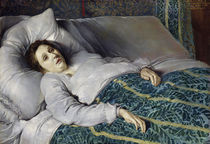 Young Woman on her Death Bed von Flemish School