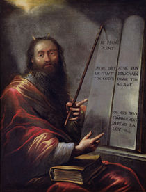 Moses and the Tablets of the Law von Claude Vignon