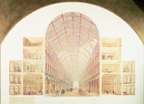 Section perspective of the proposed Great Victorian Way von Joseph Paxton