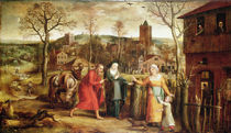 The Holy Family Turned Away from the Inn von Jan Massys or Metsys