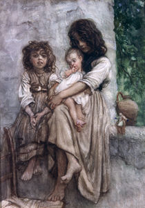 Young girls of Ischia von Antoine Auguste Ernest Herbert or Hebert