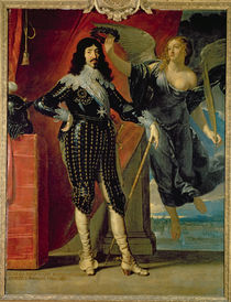 Louis XIII Crowned by Victory von Philippe de Champaigne