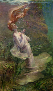 Ophelia Drowning, 1895 by Paul Albert Steck