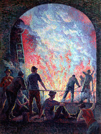 The Steel Works, 1895 by Maximilien Luce