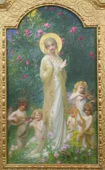 The Virgin in Paradise von Antoine Auguste Ernest Herbert or Hebert