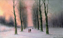 Snow Scene-Wanstead Park by Nils Hans Christiansen