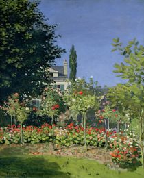 Flowering Garden at Sainte-Adresse by Claude Monet