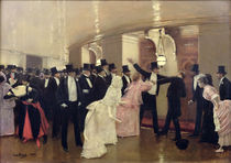 An Argument in the Corridors of the Opera by Jean Beraud