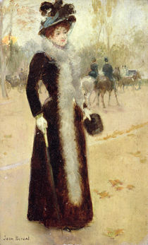 A Parisian Woman in the Bois de Boulogne von Jean Beraud
