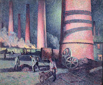 Factory Chimneys, 1896 von Maximilien Luce