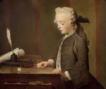 The Child with a Teetotum, Portrait of Auguste-Gabriel Godefroy 1741 by Jean-Baptiste Simeon Chardin