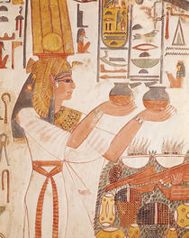 Nefertari Making an Offering by Egyptian 19th Dynasty