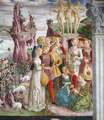 The Triumph of Venus: April from the Room of the Months von Francesco del Cossa