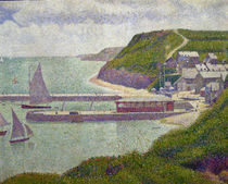 Harbour at Port-en-Bessin at High Tide von Georges Pierre Seurat