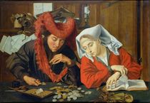 The Banker and his Wife, 1538 by Marinus van Roejmerswaelen