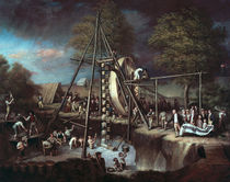 Exhumation of the Mastodon von Charles Willson Peale