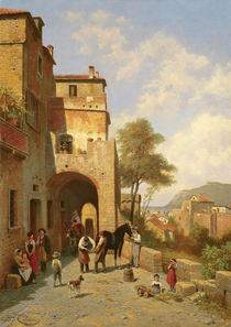 View of Spottorno on the Mediterranean Coast by Jacques Carabain