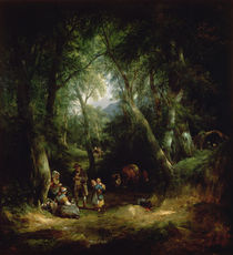 Gypsy Encampment in the New Forest by William Snr. Shayer