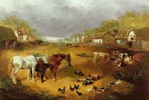A farmyard in Spring, 19th century by John Frederick Herring Snr