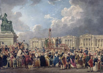 An Execution, Place de la Revolution von Pierre Antoine Demachy