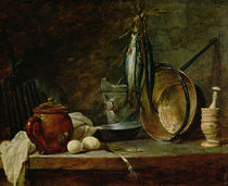 Still life: Fast Day Menu, 1731 von Jean-Baptiste Simeon Chardin