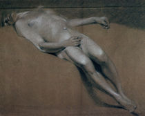 Study of a recumbent male nude von John Constable